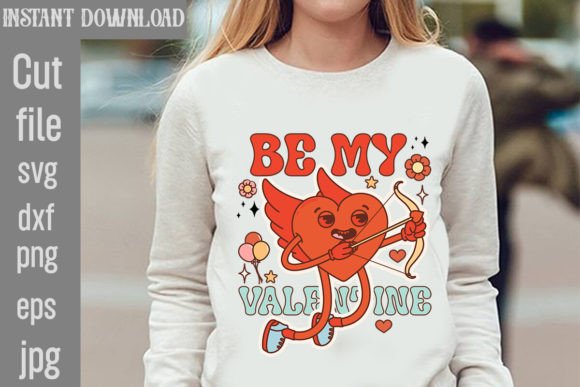 Be My Valentine Retro Valentines PNG Review
