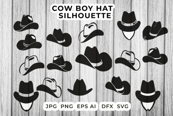 Cowboy Hat Clipart Silhouette Png Svg Review
