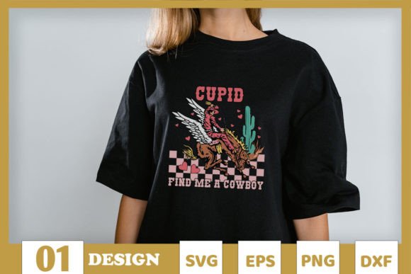 Cupid Find Me a Cowboy Howdy Valentine