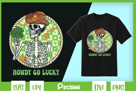 Howdy Lucky Skeleton Western St Patrick