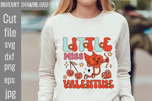 Little Miss Valentine Retro Valentines