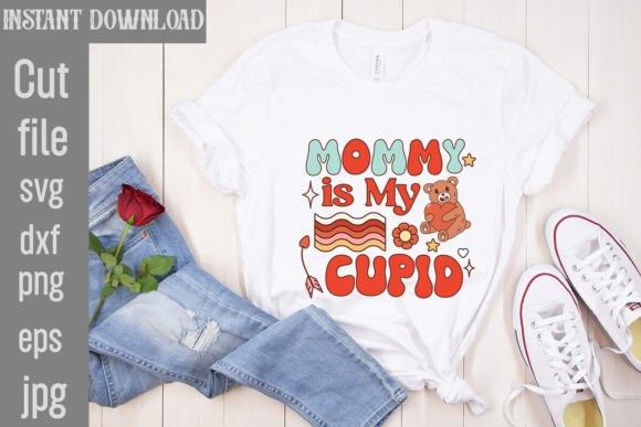 Mommy is My Cupid Retro Valentines PNG Review